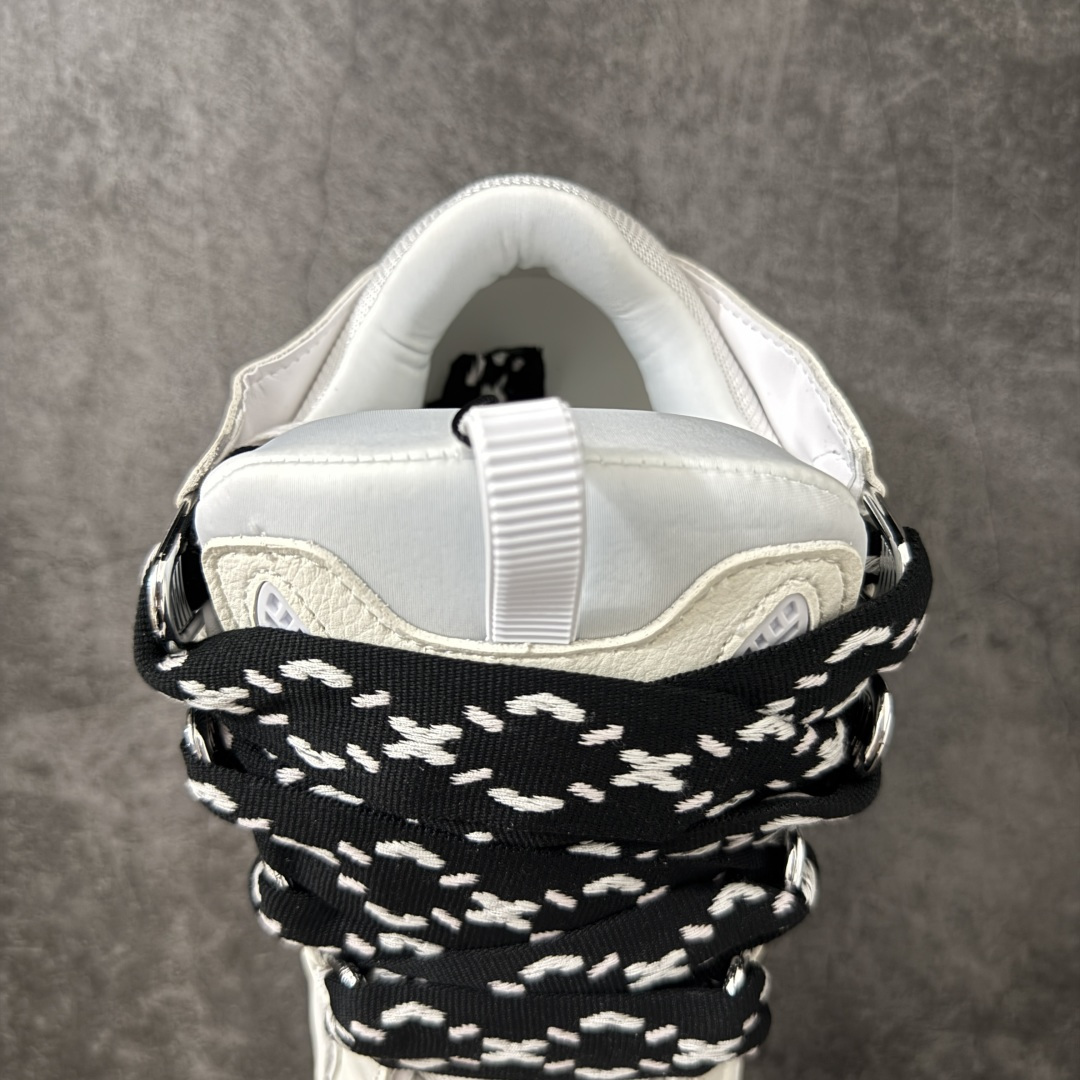 Lanvin Leather Curb Sneakers 浪凡面包鞋 现货 原版1:1开模重工艺制作 面料采用进口牛磨砂