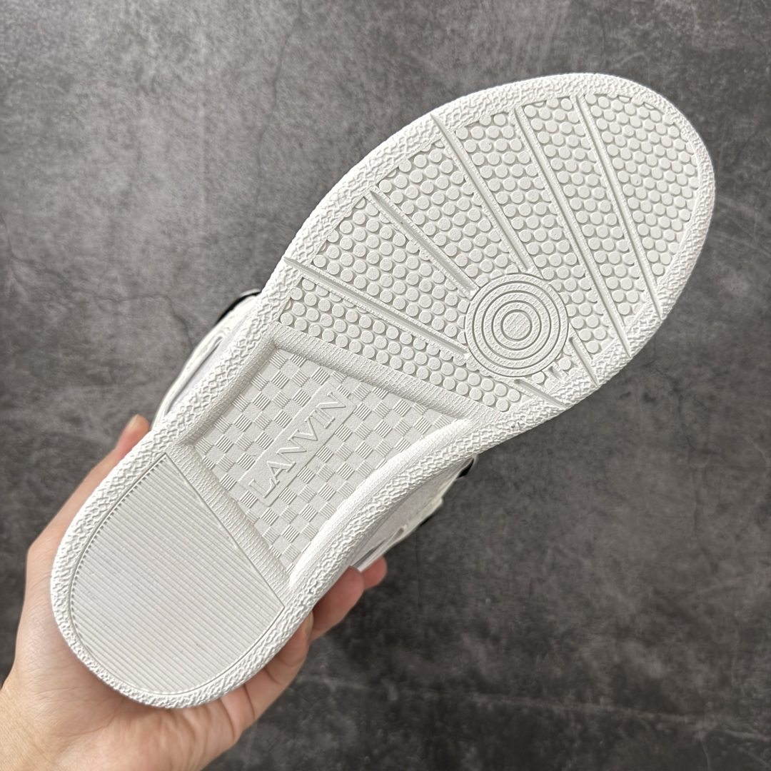 Lanvin Leather Curb Sneakers 浪凡面包鞋 现货 原版1:1开模重工艺制作 面料采用进口牛磨砂