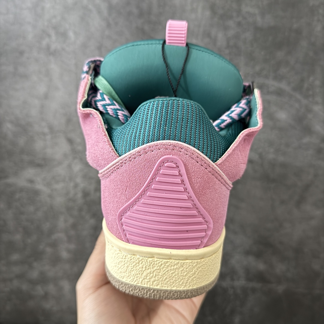 Lanvin Leather Curb Sneakers 浪凡面包鞋 现货 原版1:1开模重工艺制作 面料采用进口牛磨砂