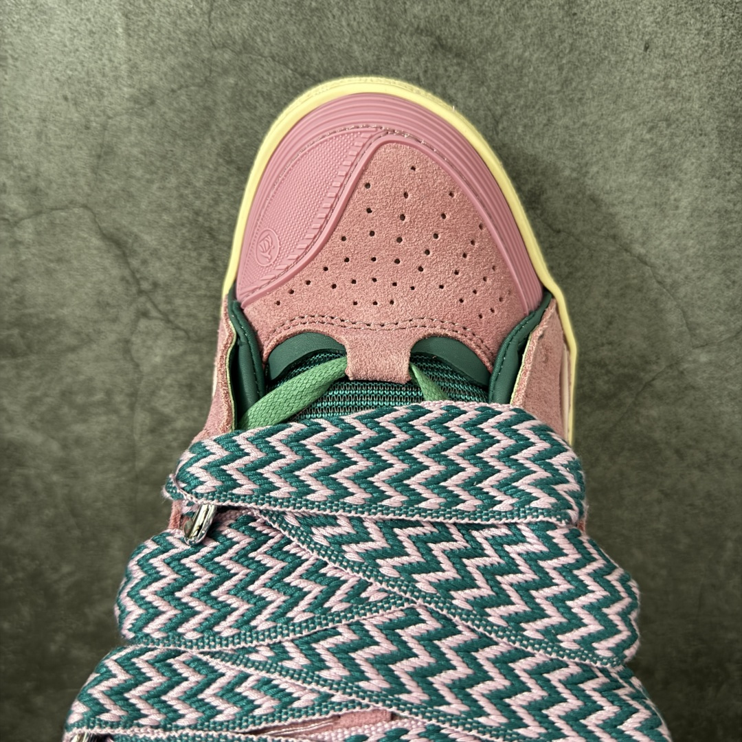 Lanvin Leather Curb Sneakers 浪凡面包鞋 现货 原版1:1开模重工艺制作 面料采用进口牛磨砂