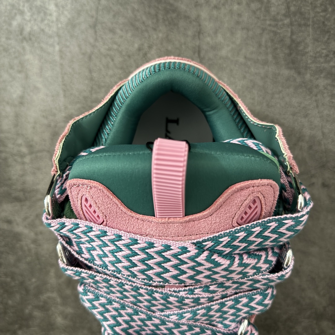 Lanvin Leather Curb Sneakers 浪凡面包鞋 现货 原版1:1开模重工艺制作 面料采用进口牛磨砂