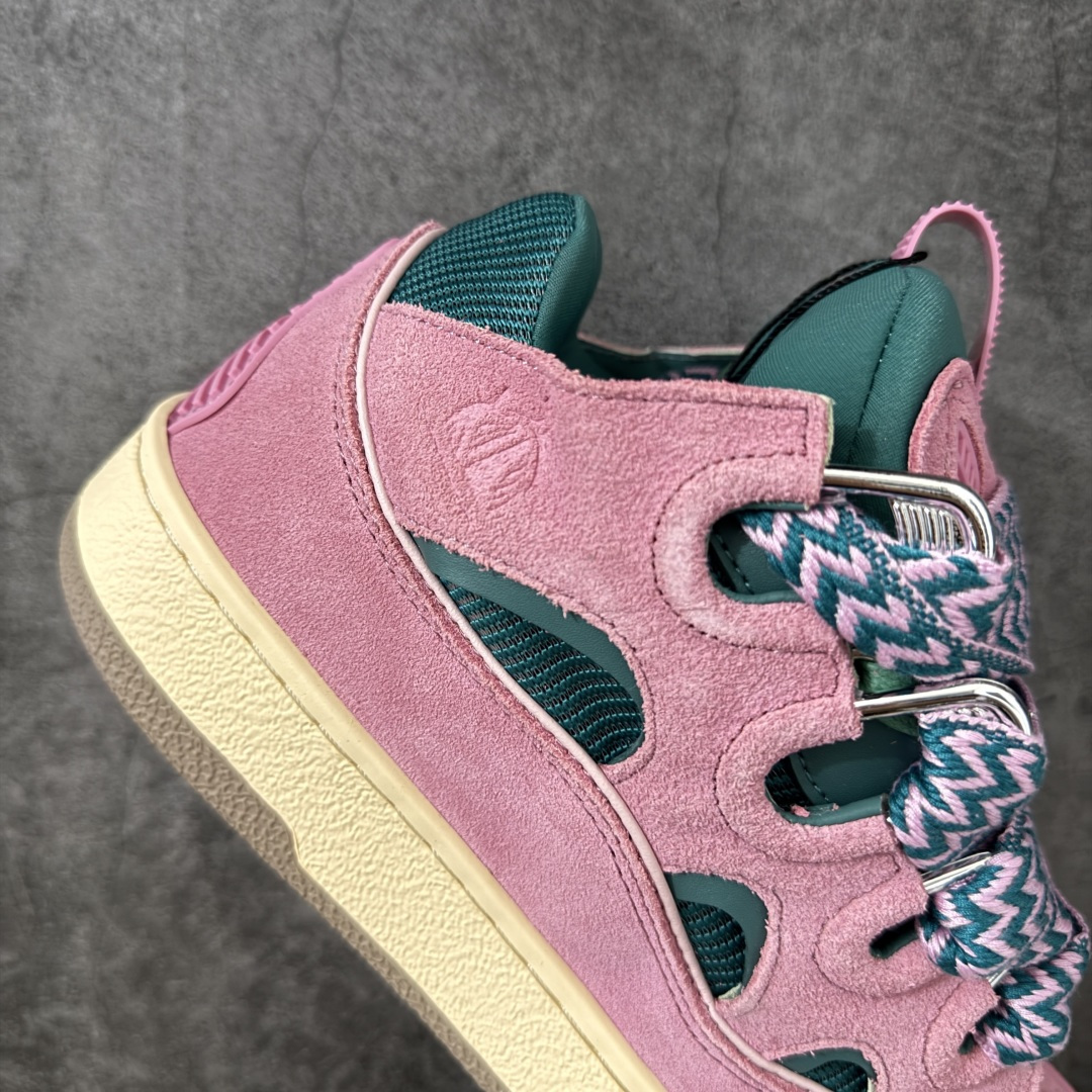 Lanvin Leather Curb Sneakers 浪凡面包鞋 现货 原版1:1开模重工艺制作 面料采用进口牛磨砂