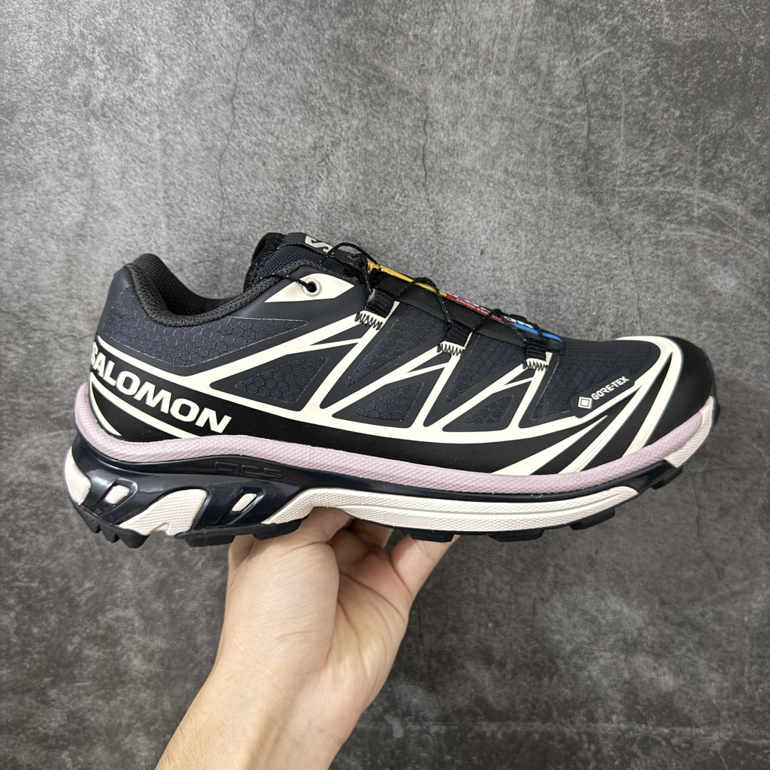 JSALOMON萨洛蒙 XT-6 GTX 黑粉 舒适百搭 耐磨透气支撑 低帮 户外功能鞋 男女同款  顶级原盒配置 外机