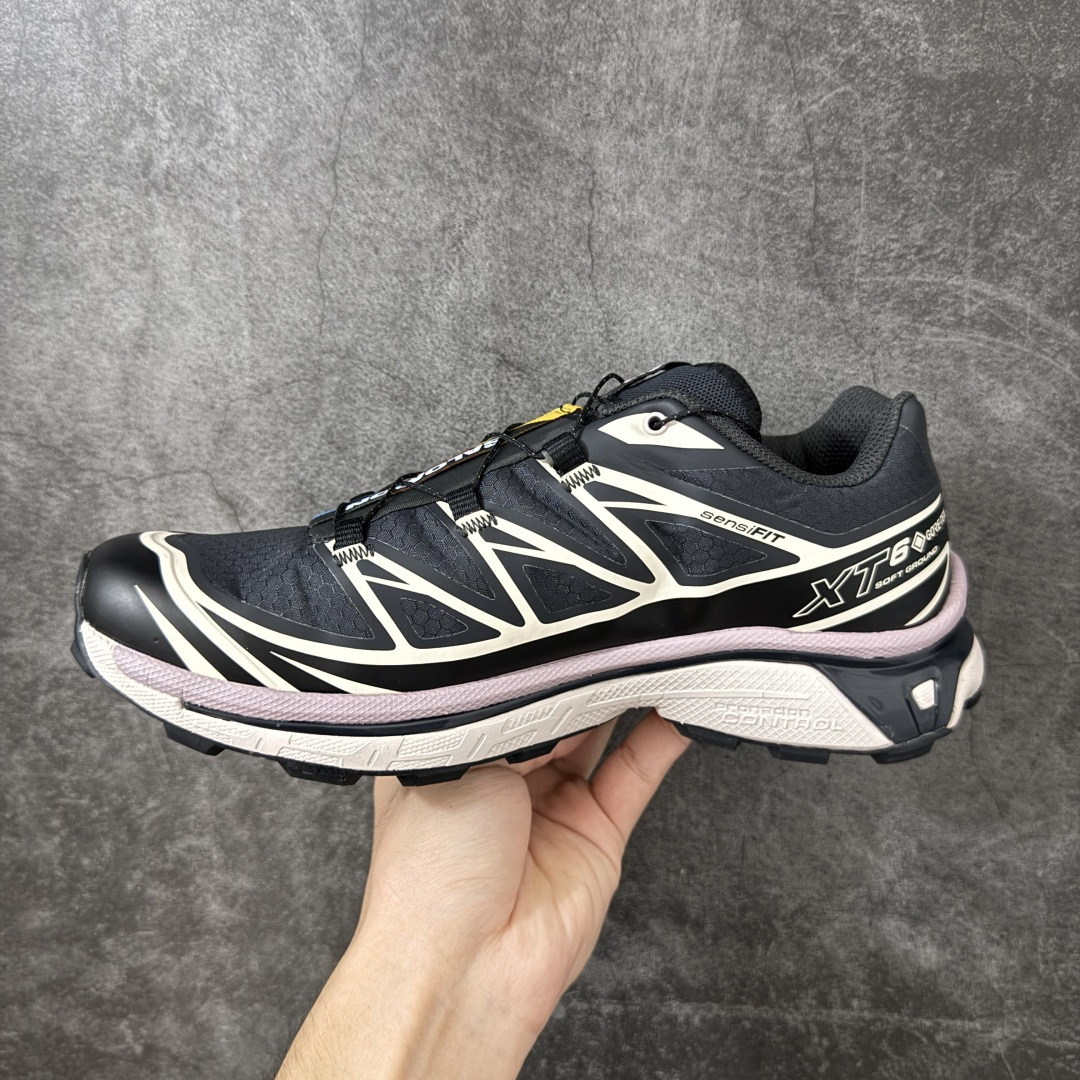 JSALOMON萨洛蒙 XT-6 GTX 黑粉 舒适百搭 耐磨透气支撑 低帮 户外功能鞋 男女同款  顶级原盒配置 外机