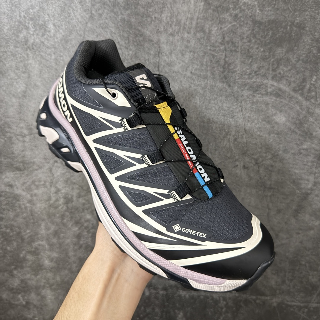 JSALOMON萨洛蒙 XT-6 GTX 黑粉 舒适百搭 耐磨透气支撑 低帮 户外功能鞋 男女同款  顶级原盒配置 外机