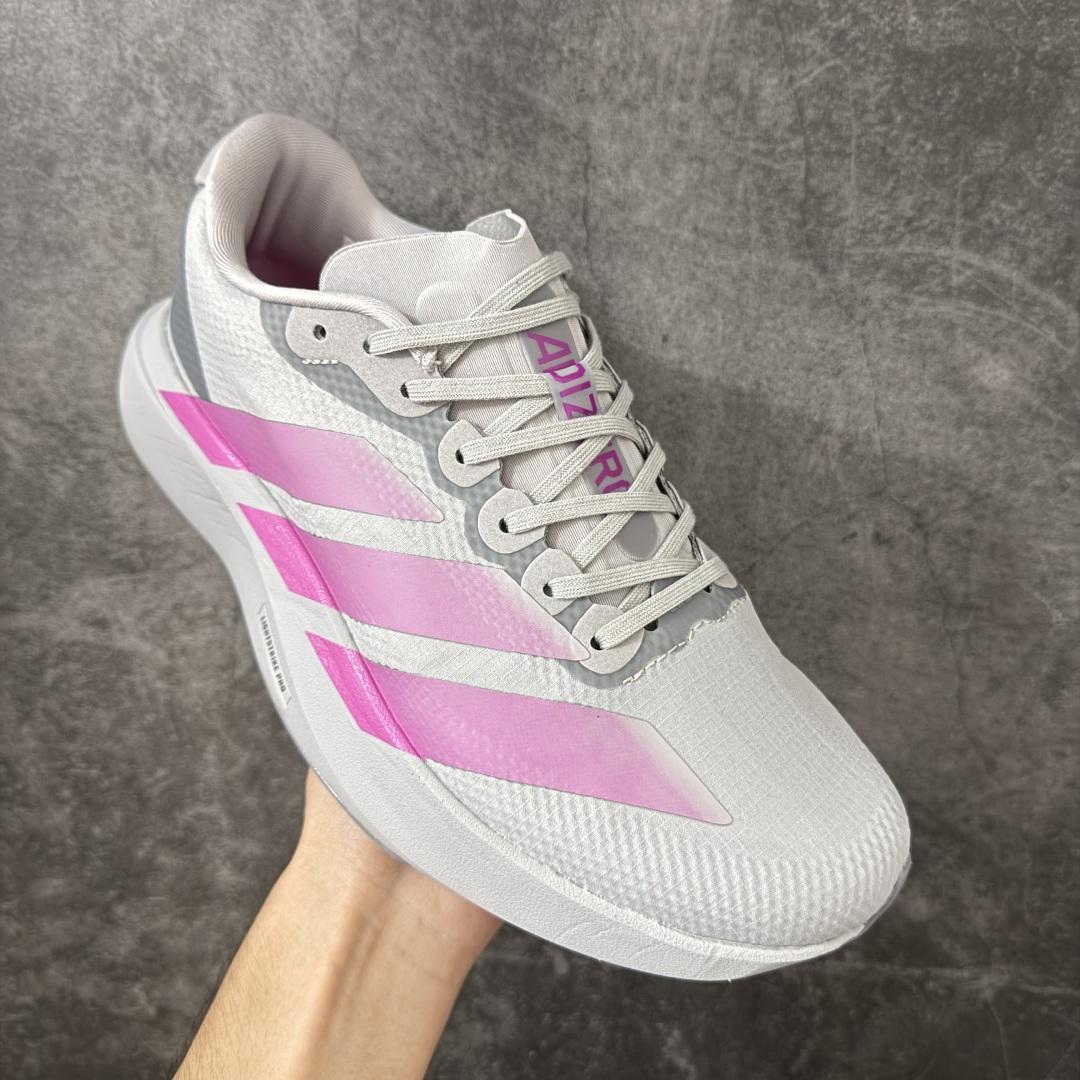 Adidas Adizero Evo SL Woven W阿迪超轻透气缓震跑鞋  鞋面采用透气网面示人 契合日常训练鞋的