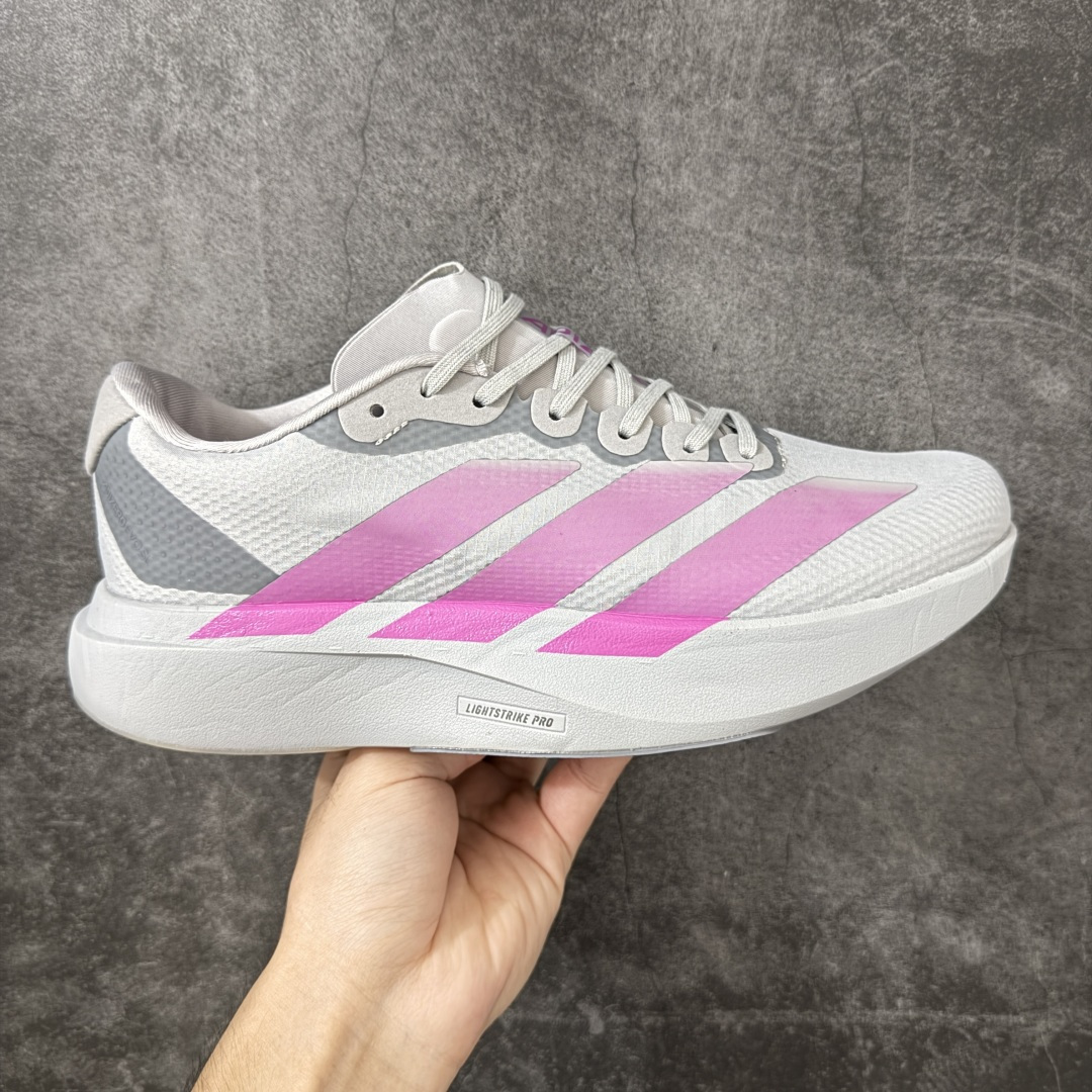 Adidas Adizero Evo SL Woven W阿迪超轻透气缓震跑鞋  鞋面采用透气网面示人 契合日常训练鞋的
