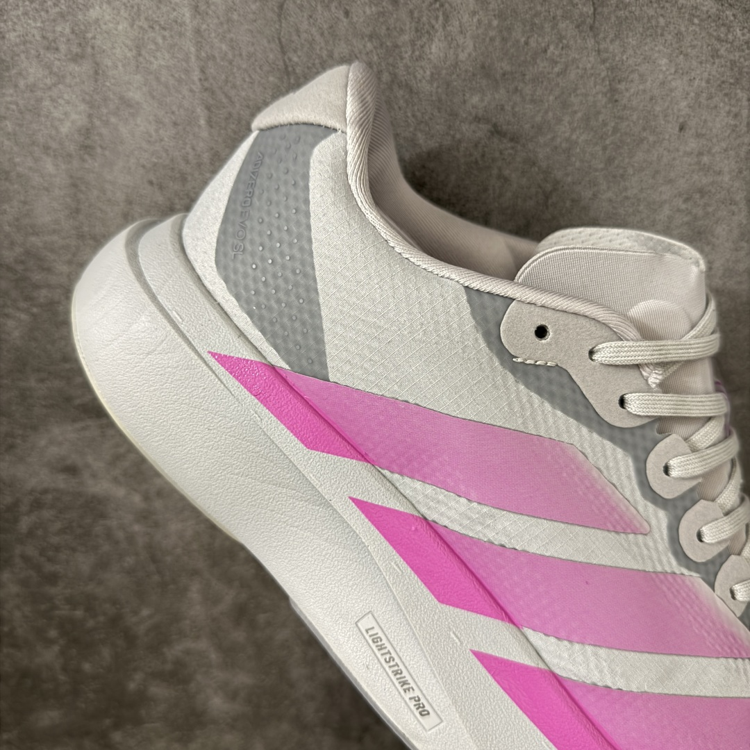 Adidas Adizero Evo SL Woven W阿迪超轻透气缓震跑鞋  鞋面采用透气网面示人 契合日常训练鞋的