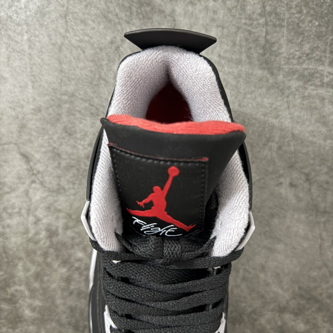 Air Jordan AJ4 黑红复刻 IX8180-001 全套原纸板楦头开发 原厂特供皮料加持 完美四代版型 一比一
