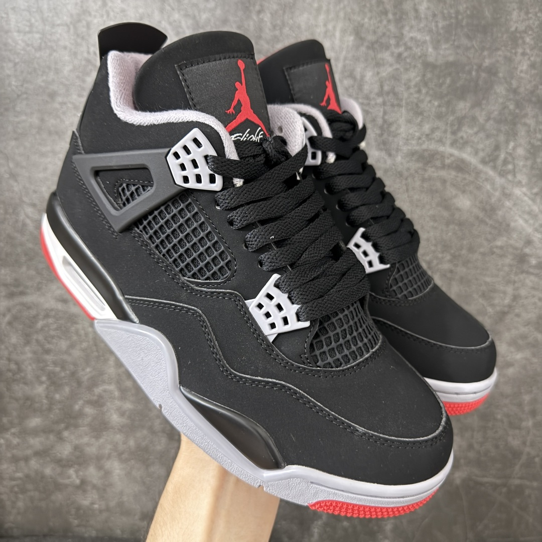 Air Jordan AJ4 黑红复刻 IX8180-001 全套原纸板楦头开发 原厂特供皮料加持 完美四代版型 一比一
