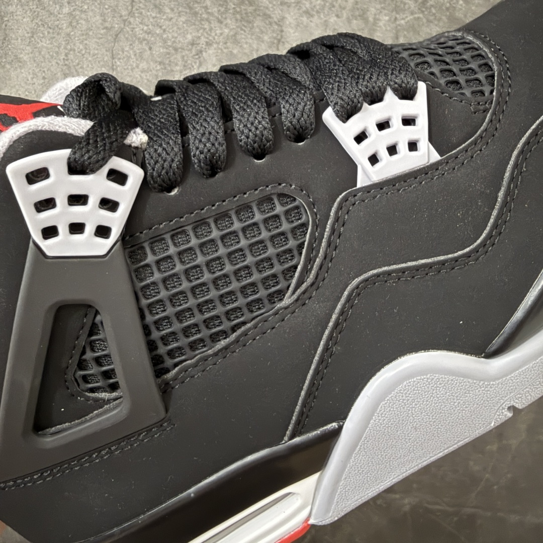 Air Jordan AJ4 黑红复刻 IX8180-001 全套原纸板楦头开发 原厂特供皮料加持 完美四代版型 一比一