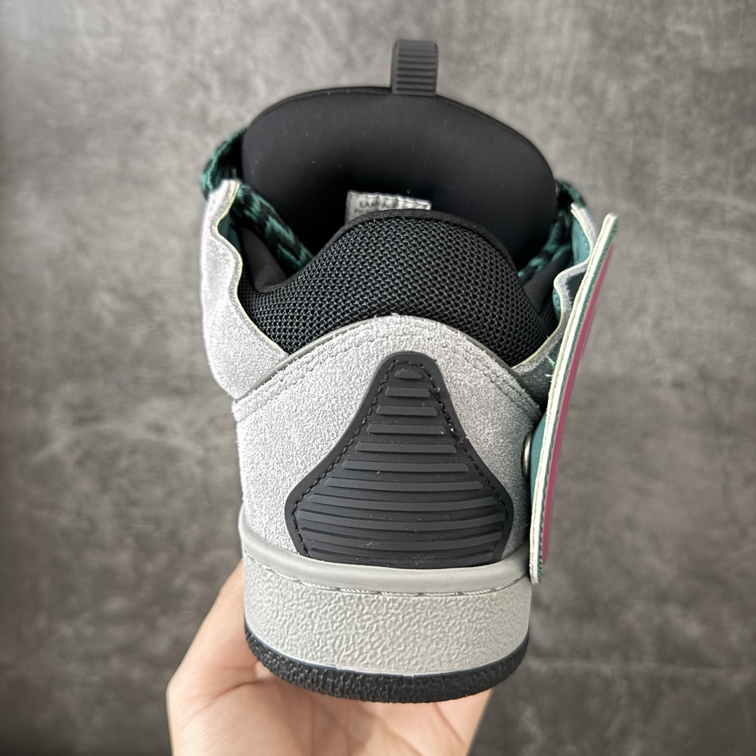 Lanvin Leather Curb Sneakers 浪凡面包鞋 现货 原版1:1开模重工艺制作 面料采用进口牛磨砂