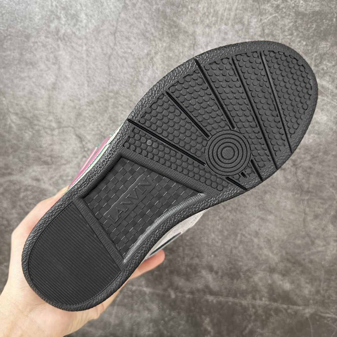 Lanvin Leather Curb Sneakers 浪凡面包鞋 现货 原版1:1开模重工艺制作 面料采用进口牛磨砂