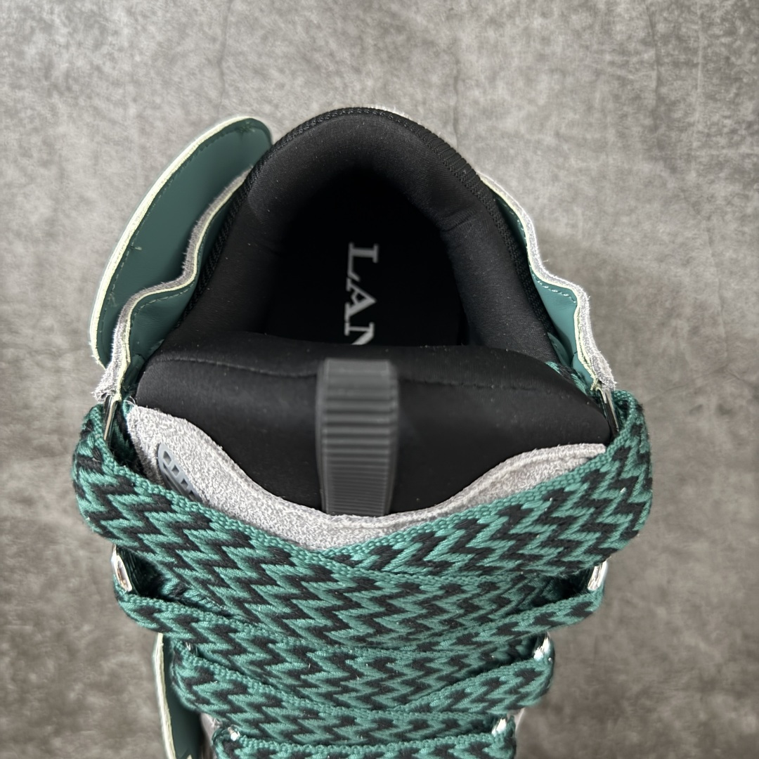 Lanvin Leather Curb Sneakers 浪凡面包鞋 现货 原版1:1开模重工艺制作 面料采用进口牛磨砂