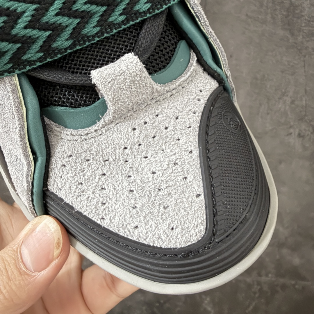 Lanvin Leather Curb Sneakers 浪凡面包鞋 现货 原版1:1开模重工艺制作 面料采用进口牛磨砂