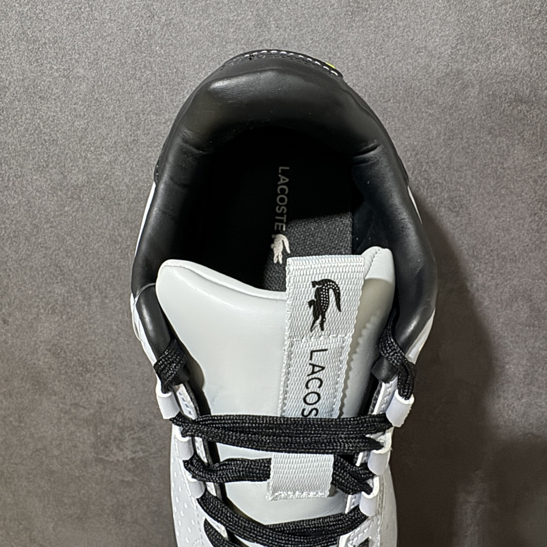 LACOSTE法国鳄鱼 织物牛剖层革 圆头系带 低帮 生活休闲鞋 尺码：40 41 42 43 44 45 货号： 