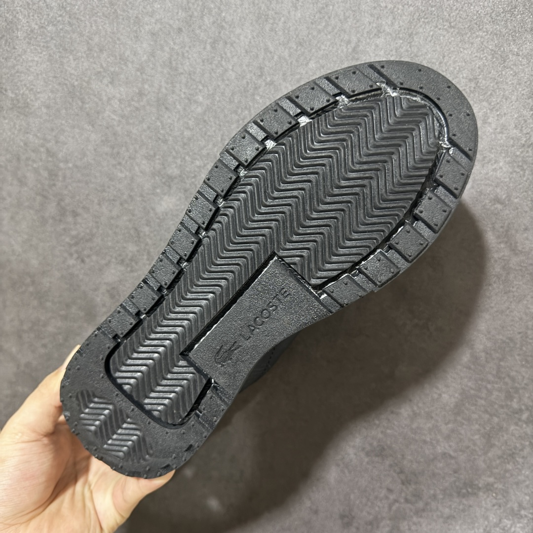 LACOSTE法国鳄鱼 织物牛剖层革 圆头系带 低帮 生活休闲鞋 尺码：40 41 42 43 44 45 货号： 