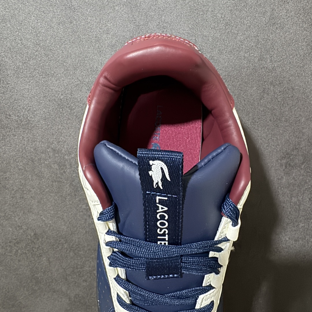 LACOSTE法国鳄鱼 织物牛剖层革 圆头系带 低帮 生活休闲鞋 尺码：40 41 42 43 44 45 货号： 