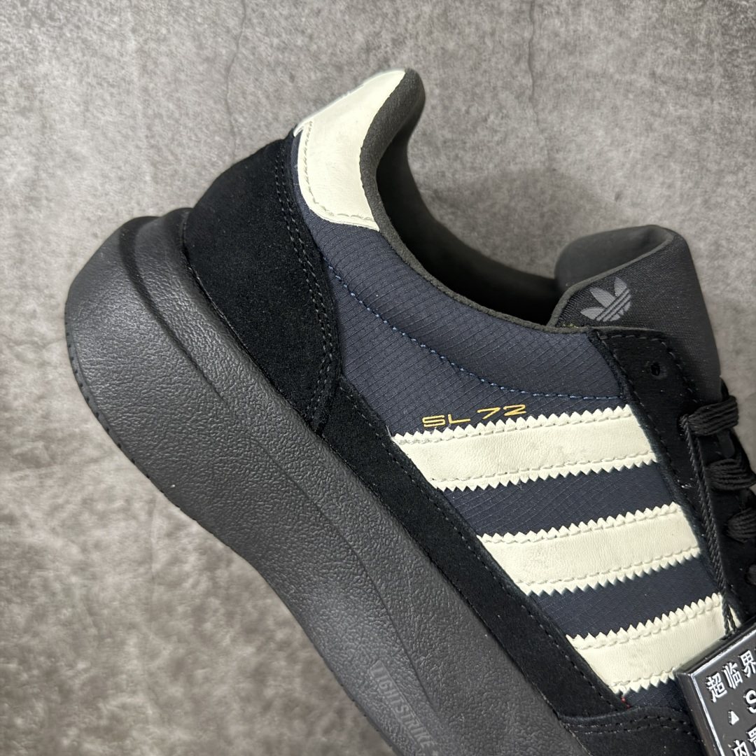 adidas originals SL 72 Pro 舒适贴合 增高 生活休闲鞋 男女同款 超临界软弹中底 内置抗扭片 