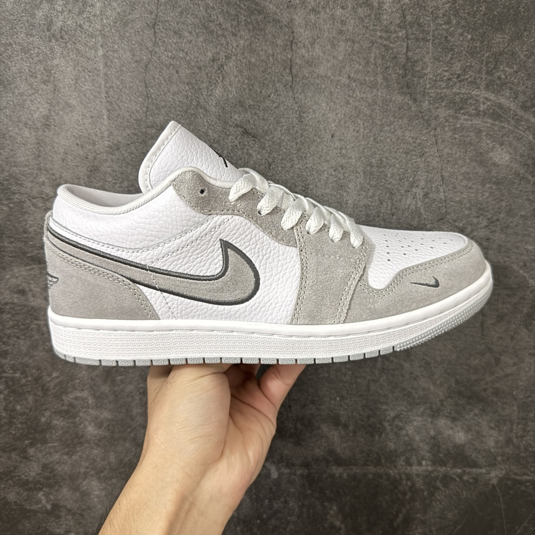 Air Jordan Low AJ1 乔1灰白 低帮文化休闲运动板鞋 IX3959-100 市面中低帮最具代表性版本没有