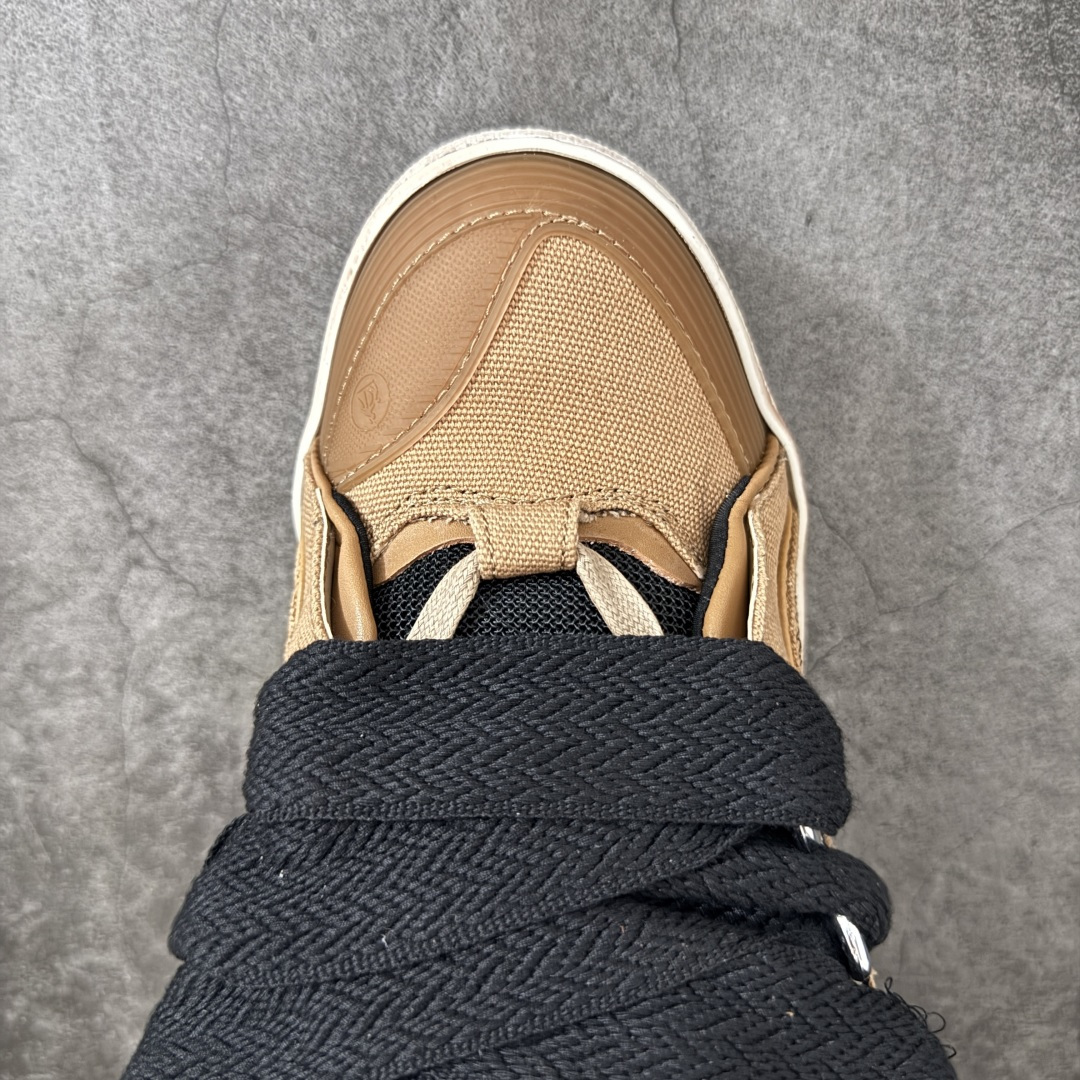 Lanvin Leather Curb Sneakers 浪凡面包鞋 现货 原版1:1开模重工艺制作 面料采用进口牛磨砂