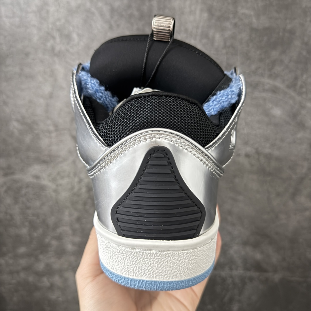 Lanvin Leather Curb Sneakers 浪凡面包鞋 现货 原版1:1开模重工艺制作 面料采用进口牛磨砂