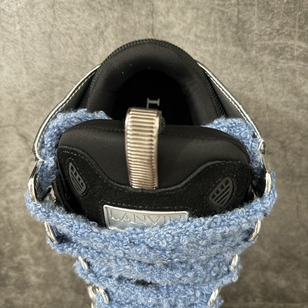 Lanvin Leather Curb Sneakers 浪凡面包鞋 现货 原版1:1开模重工艺制作 面料采用进口牛磨砂