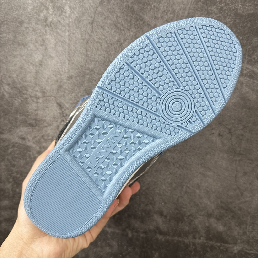 Lanvin Leather Curb Sneakers 浪凡面包鞋 现货 原版1:1开模重工艺制作 面料采用进口牛磨砂