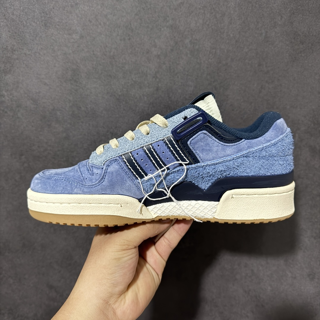adidas Originals Forum 84 OG “Bright Bl 采用最新开发的鞋底 鞋底边墙纹路由一代的