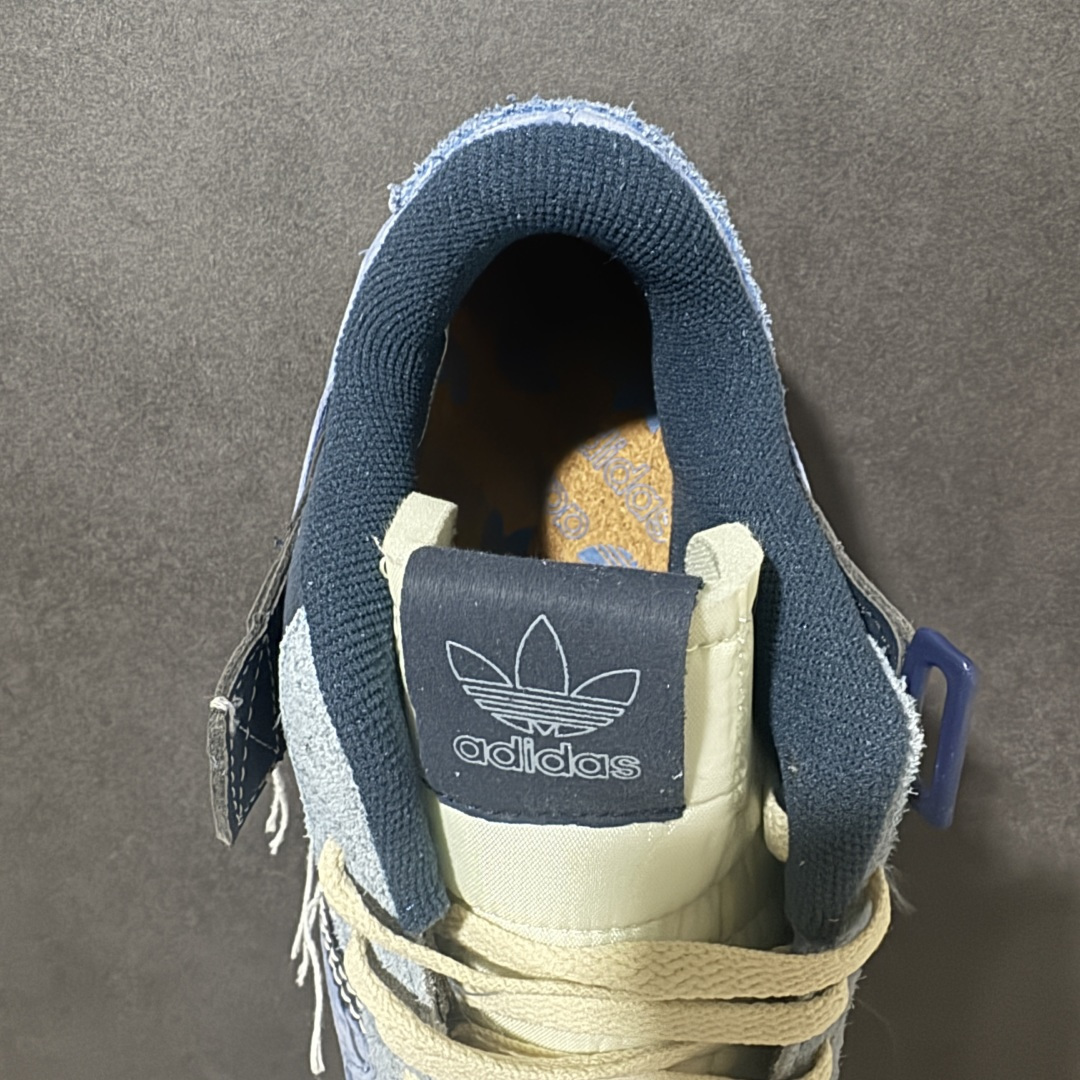 adidas Originals Forum 84 OG “Bright Bl 采用最新开发的鞋底 鞋底边墙纹路由一代的