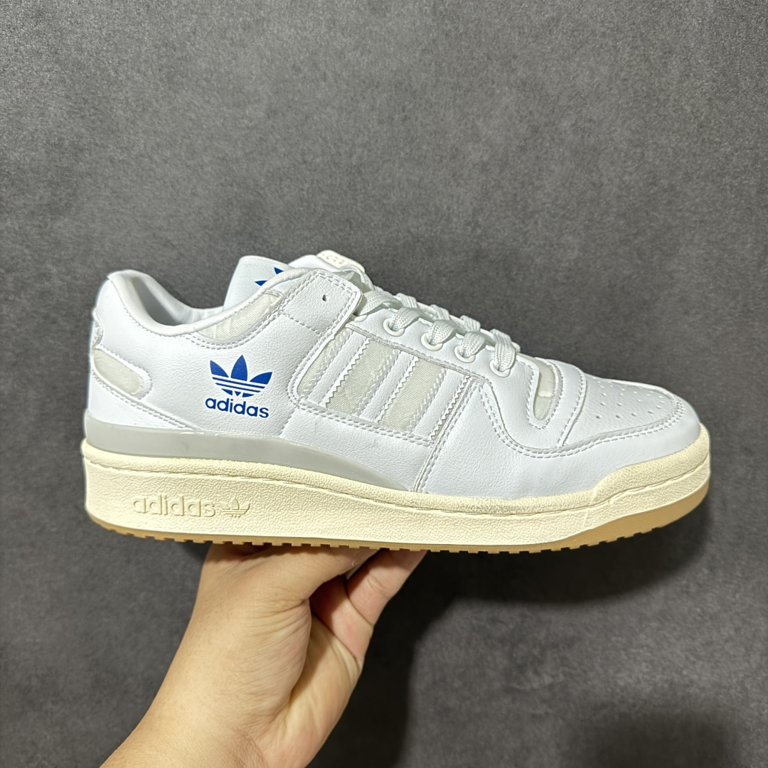 adidas Originals Forum 84 OG “Bright Bl 采用最新开发的鞋底 鞋底边墙纹路由一代的