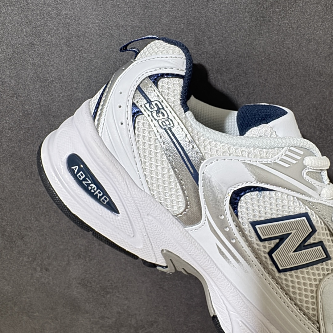 新百伦New Balance MR530系列 复古老爹风网布跑步休闲运动鞋 采用硬质牛剖革组合透气网眼布鞋面材质 独立3