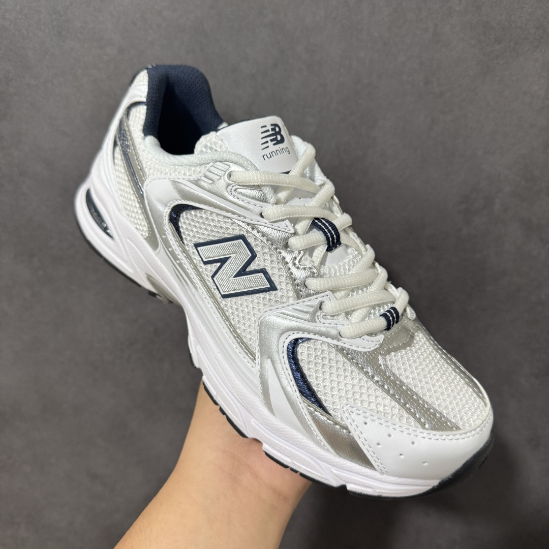 新百伦New Balance MR530系列 复古老爹风网布跑步休闲运动鞋 采用硬质牛剖革组合透气网眼布鞋面材质 独立3