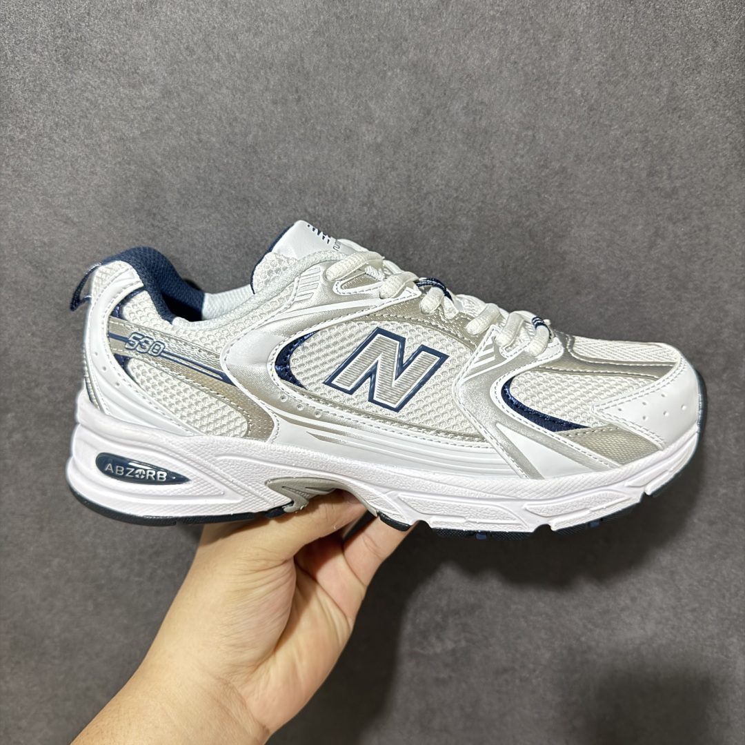 新百伦New Balance MR530系列 复古老爹风网布跑步休闲运动鞋 采用硬质牛剖革组合透气网眼布鞋面材质 独立3
