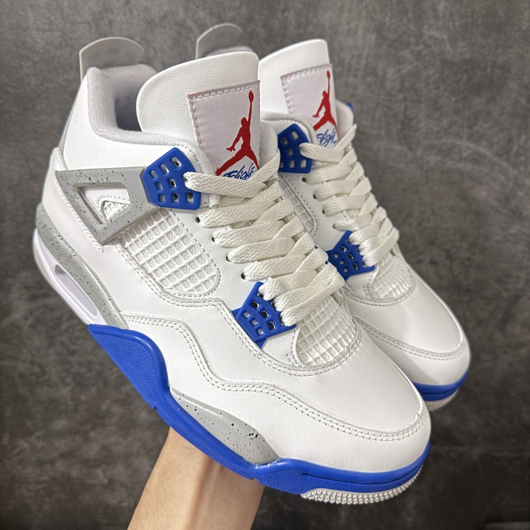 AJ4新白蓝 灰蓝水泥 Air Jordan 4 "Jackie Robinson" 罗宾逊 道奇白蓝色 原楦原纸板 原