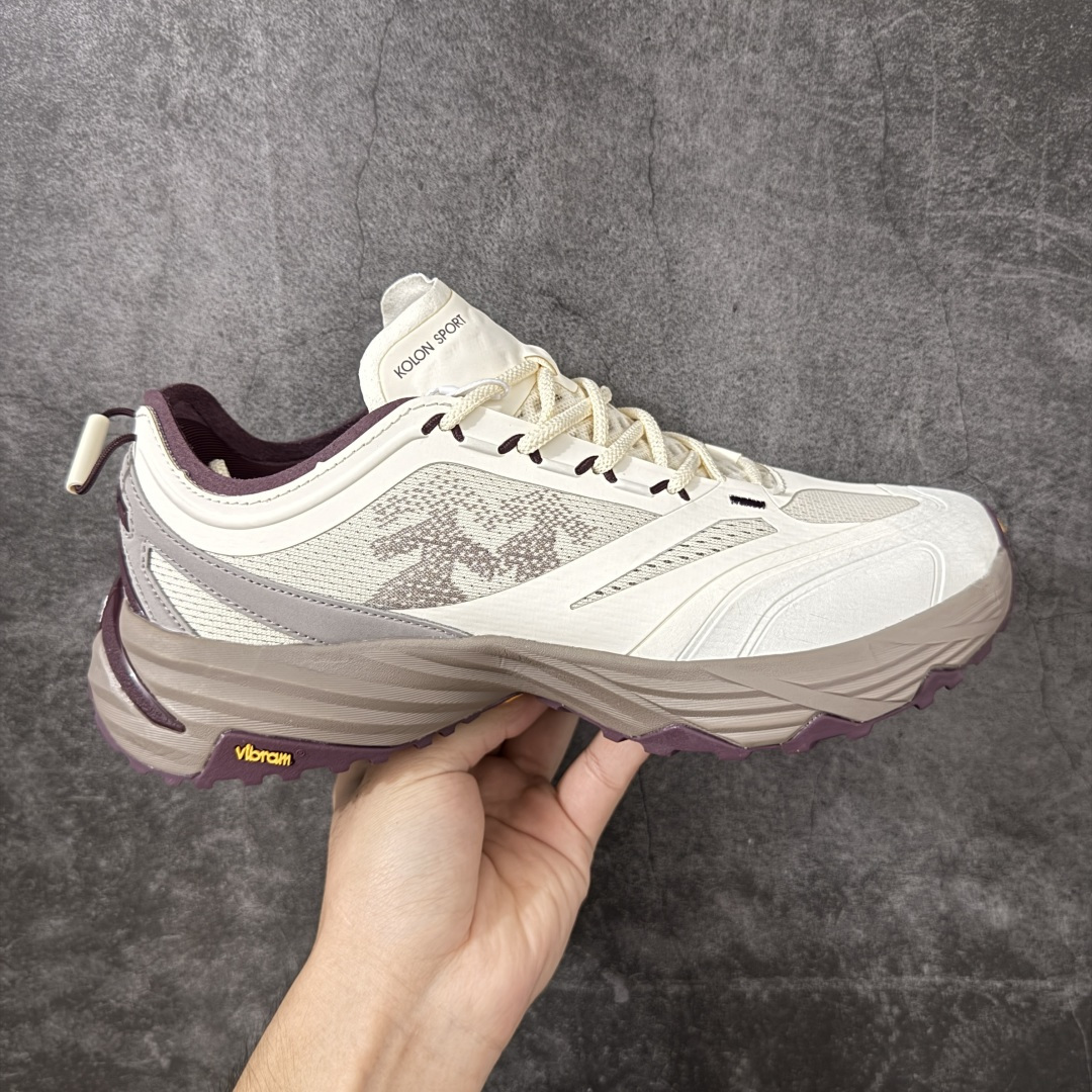 KOLON SPORT可隆 KS-LITE跨世徒步鞋 源自半个世纪户外品牌底蕴，把山野机能融进日常穿搭。 复古米棕调，网