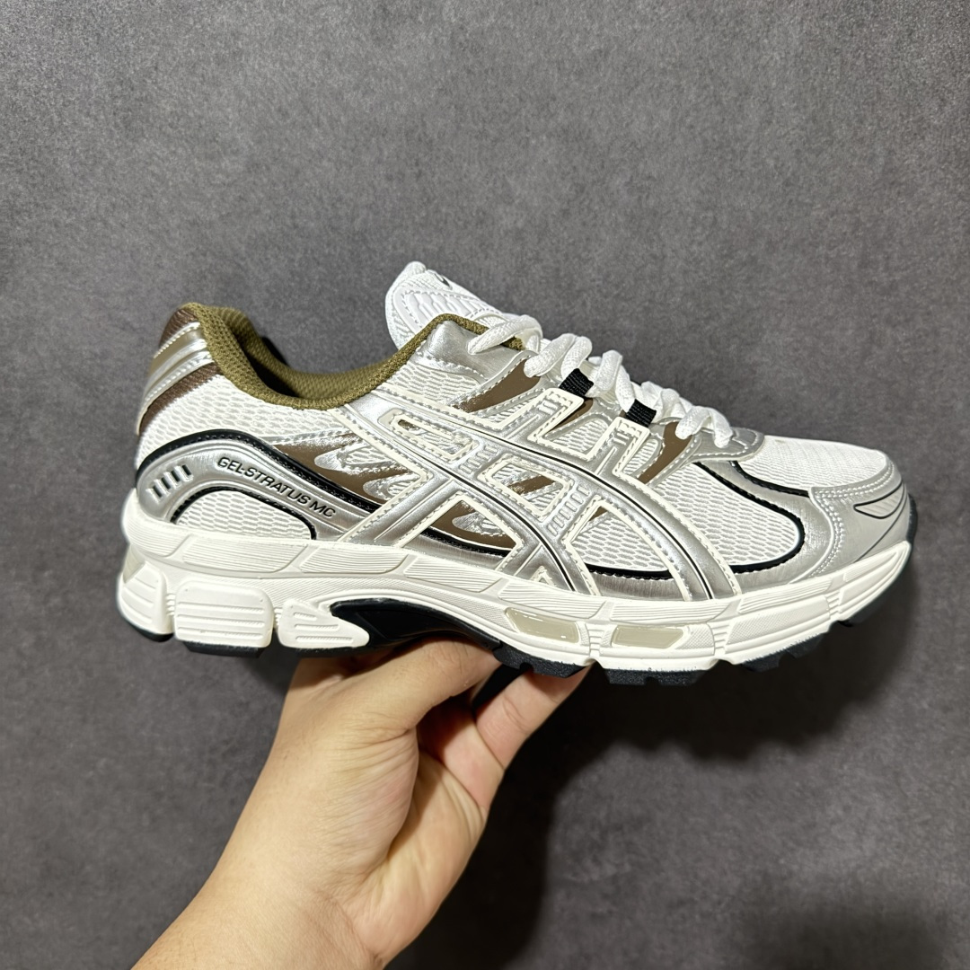 Asics Gel-Stratus Mc系列 亚瑟士 低帮轻量缓震休闲运动跑步鞋 货号：1203B049 102 尺码：