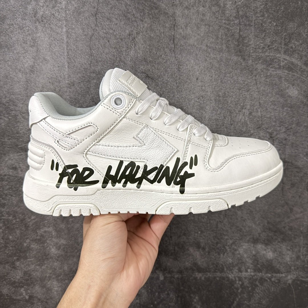 OFF-WHITE Out Of Office OW低帮时尚板鞋 白黑 全新版本 大厂出货 全头层软质皮料 质感满分💯 