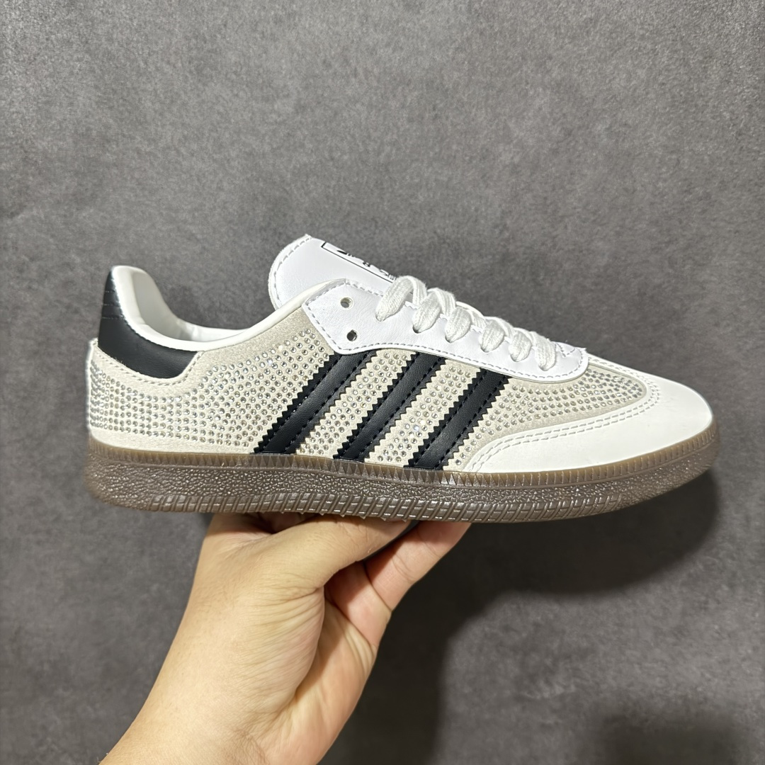 Adidas Originals Samba OG 阿迪桑巴舞系列绅士德训足球风百搭低帮休闲运动板鞋 货号：IH9055