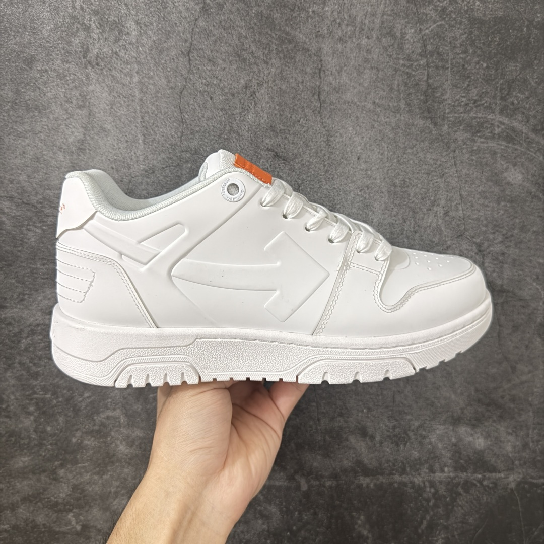 OFF-WHITE Out Of Office OW低帮时尚板鞋 白米 杨幂同款 由经典配色打造 箭头符号、ZipTie