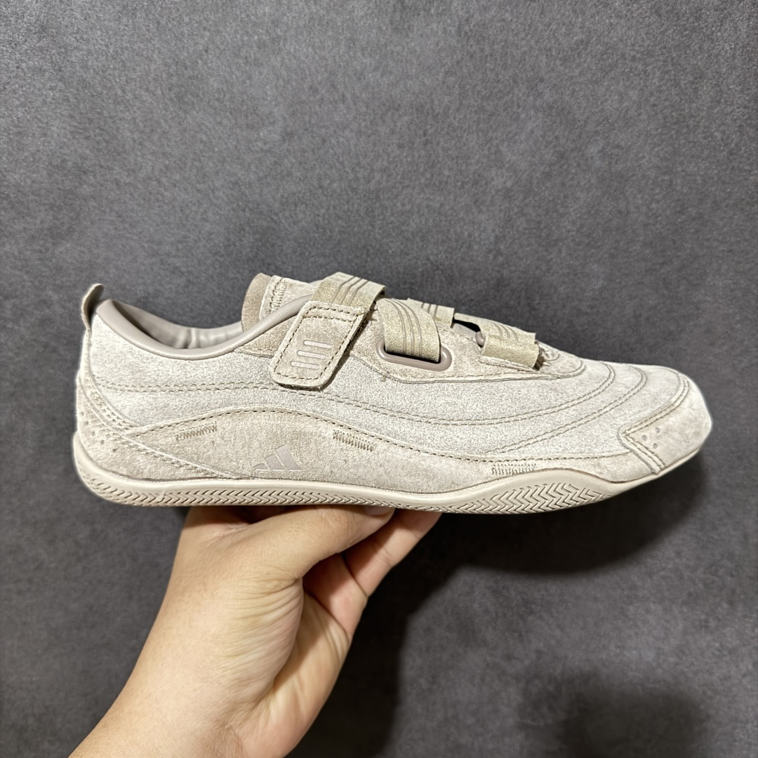阿迪薄底鞋 舞蹈瑜伽鞋 玛丽珍魔术贴 adidas URBAN REVERIE FOS 经典百搭 阿迪 低帮 生活休闲鞋