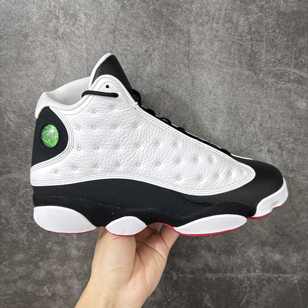 Air Jordan AJ13 Retro 黑白熊猫 -104 全新批次 原楦原档案数据开模打造 公司渠道原装全息3D猫