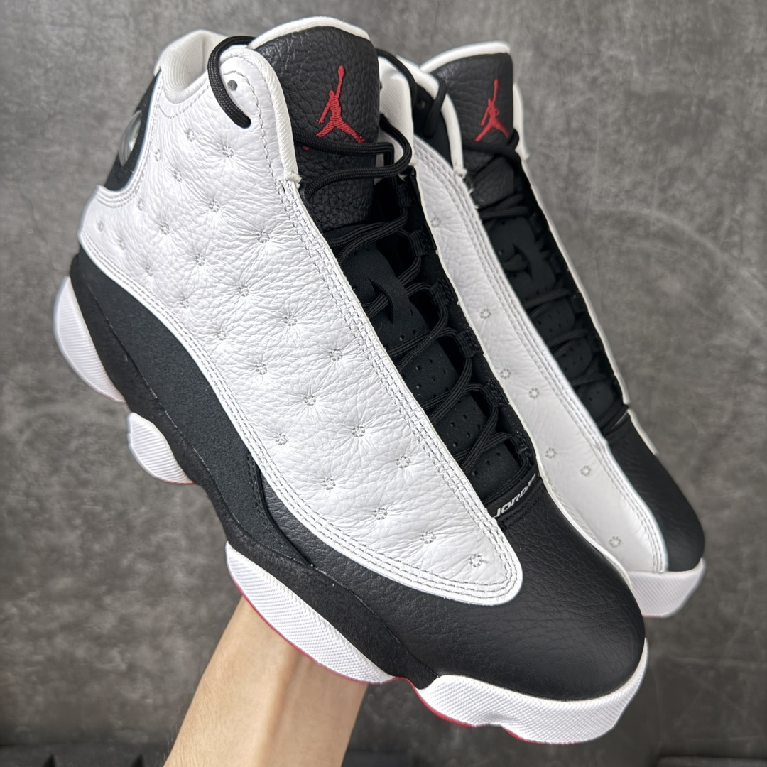 Air Jordan AJ13 Retro 黑白熊猫 -104 全新批次 原楦原档案数据开模打造 公司渠道原装全息3D猫