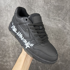 OFF-WHITE Out Of Office OW低帮时尚板鞋 白黑 全新版本 大厂出货 全头层软质皮料 质感满分💯 OFF-WHITE Out Of Office OW低帮时尚板鞋 白黑 全新版本 大厂出货 全头层软质皮料 质感满分💯