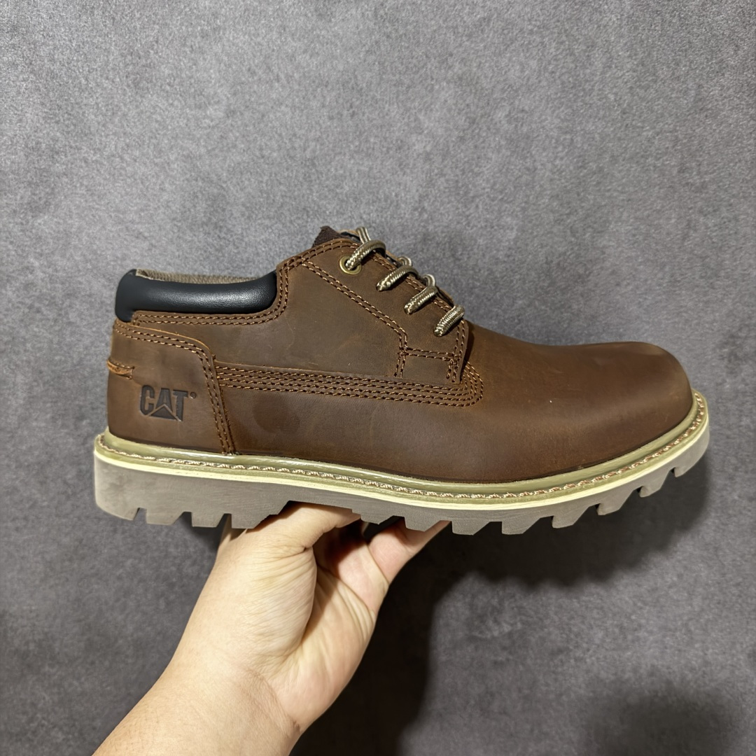 CAT/卡特 硬汉推土机品牌 秋冬新款 户外低帮舒适休闲工装鞋 CRAlL SPORT LOW 选用经典磨砂头层牛皮鞋面