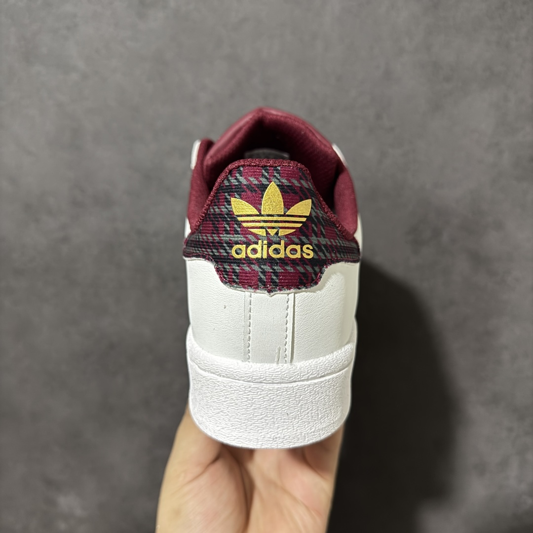阿迪达斯 ADIDAS SUPERSTAR 三叶草☘️经典贝壳头系列 新款休闲板鞋潮流女士运动鞋 鞋面柔软皮革材质 标志