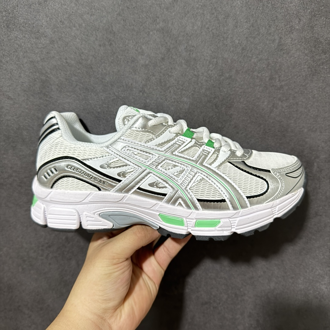 Asics Gel-Stratus Mc系列 亚瑟士 低帮轻量缓震休闲运动跑步鞋 货号:1203B049-100 尺码: