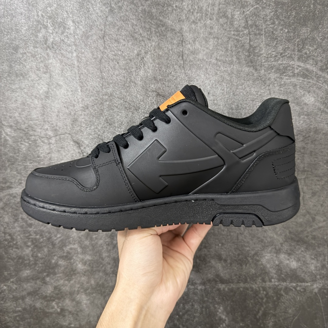 OFF-WHITE Out Of Office OW低帮时尚板鞋 黑橙 杨幂同款 由经典配色打造 箭头符号、ZipTie