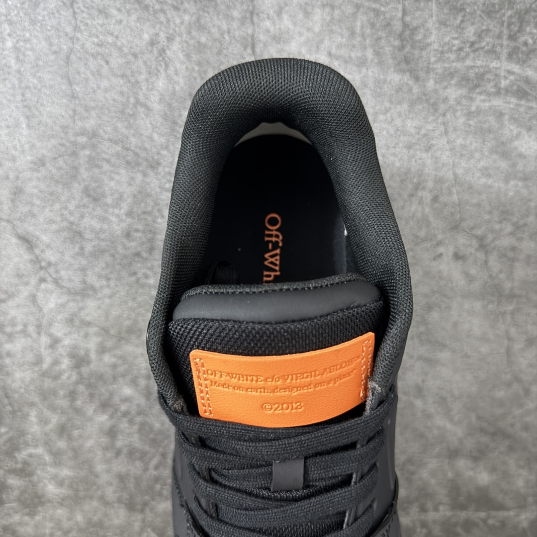 OFF-WHITE Out Of Office OW低帮时尚板鞋 黑橙 杨幂同款 由经典配色打造 箭头符号、ZipTie