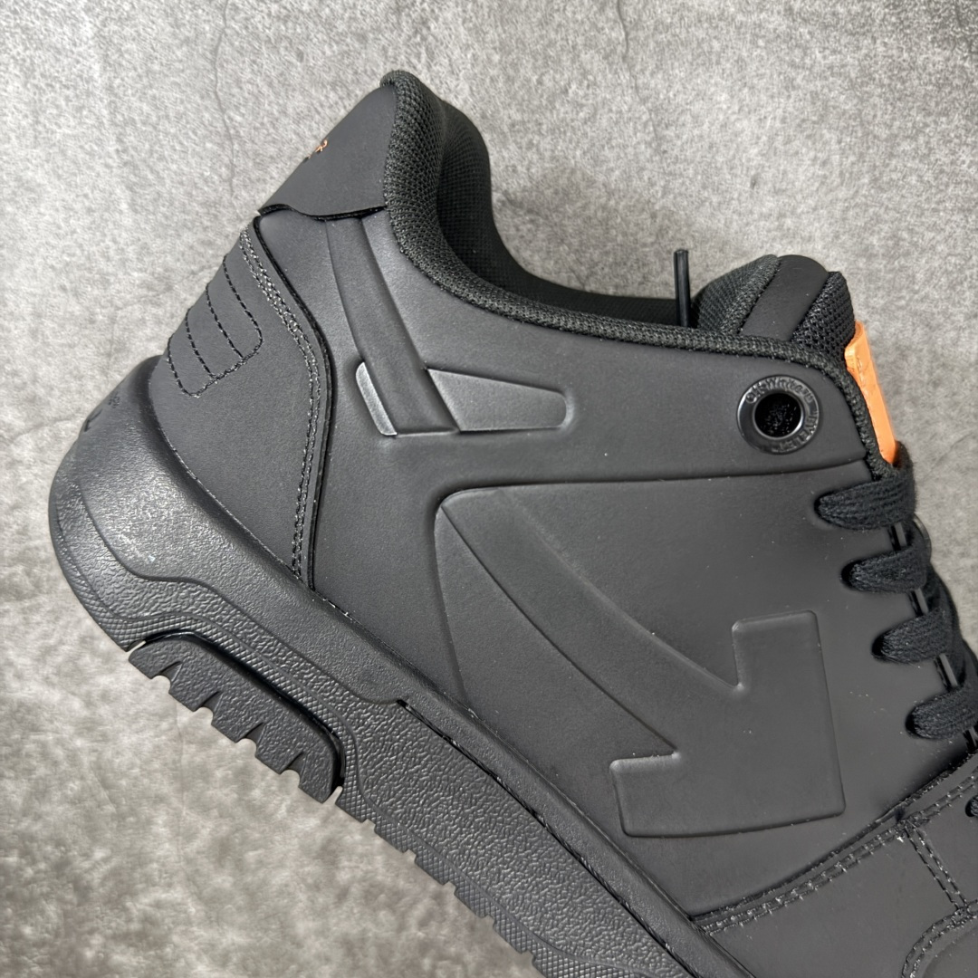 OFF-WHITE Out Of Office OW低帮时尚板鞋 黑橙 杨幂同款 由经典配色打造 箭头符号、ZipTie